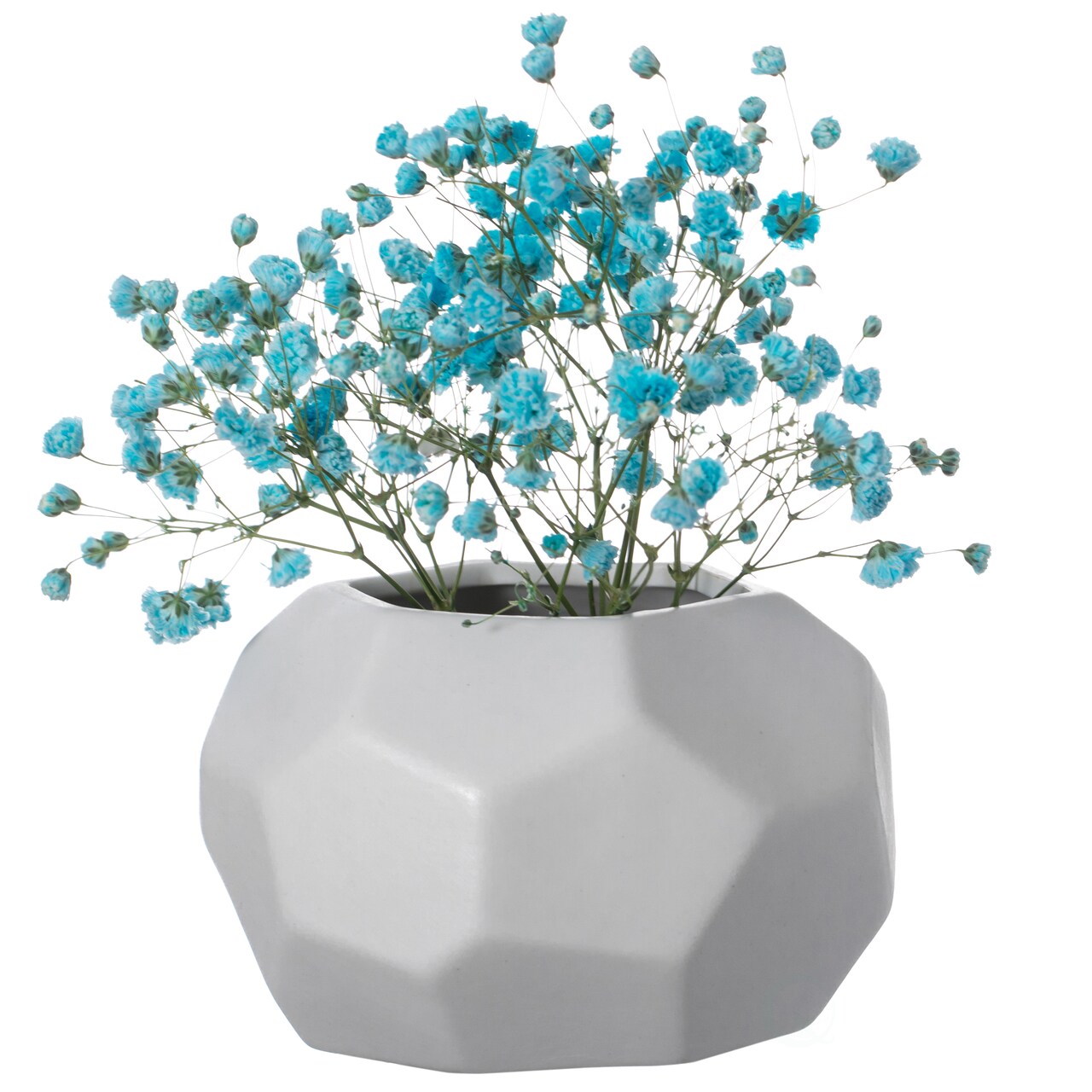 Uniquewise 4-In White Ceramic Table Vase - Modern, Bohemian and Minimalist Decorative Centerpiece for Weddings, Dining & Living Rooms, Offices, Coffee Tables, and Interior Design Accessories